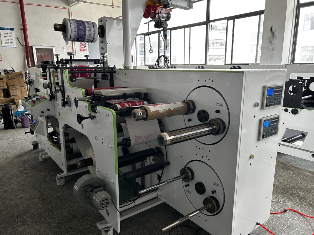 Máquina de impressão semi automática 320mm da etiqueta de Flexo de 2 cores 80m/minuto